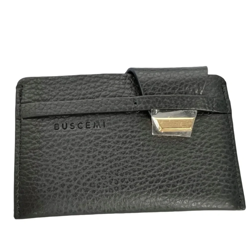 Buscemi Men's Black Leather Wallet NIB